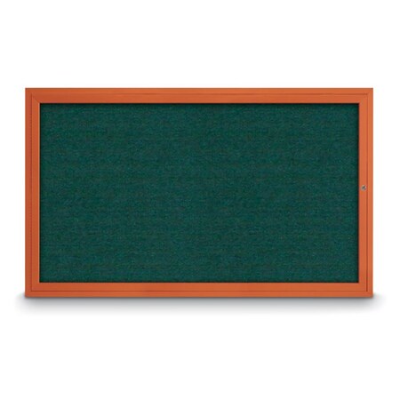 United Visual Products Hinge-less Radius Corkboard, 18"x24", Satin Alum Frame/Dark Spruce UVEB1824R-SATIN-DRKSPR